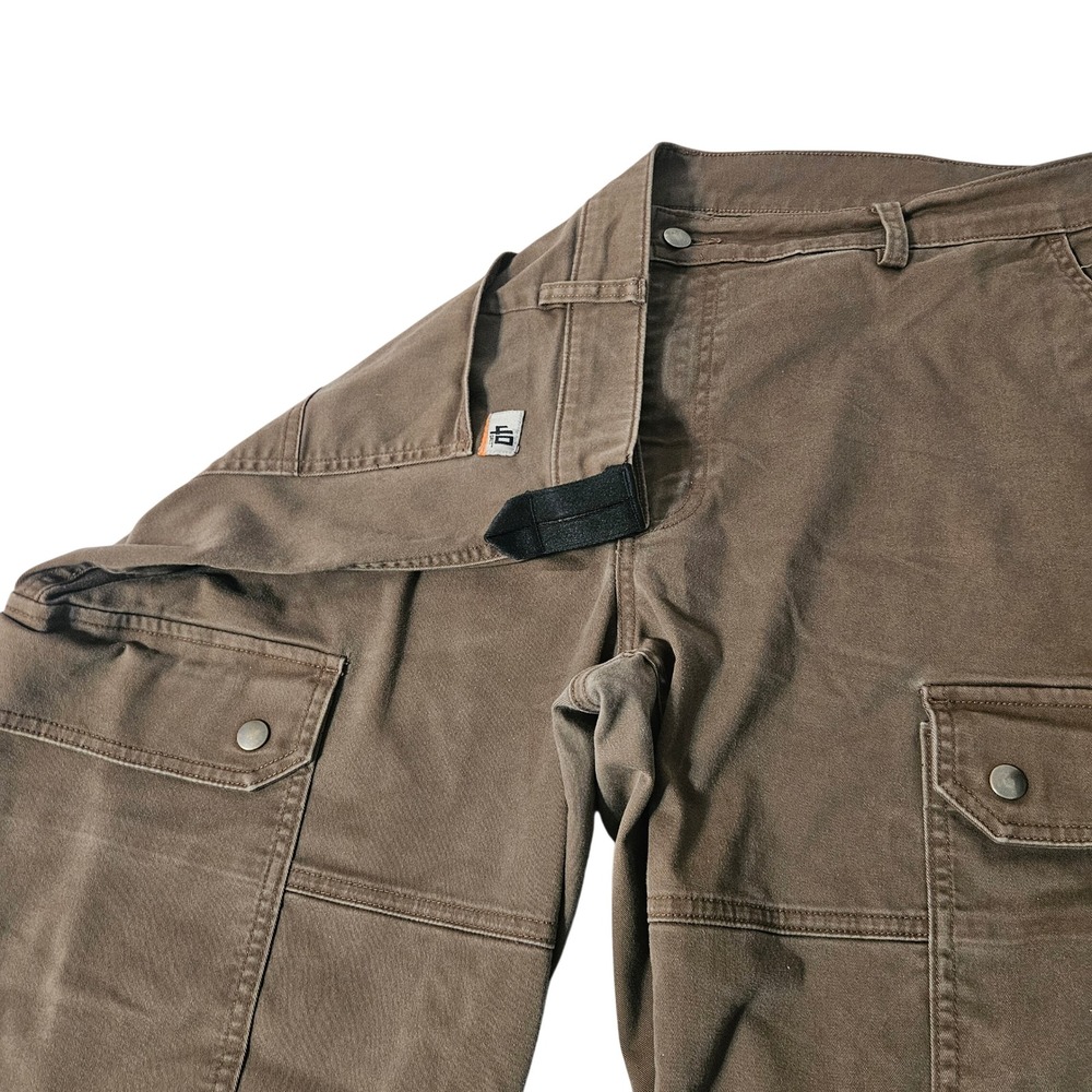 40 Grit Duluth Trading Co Mens Slim Fit Cargo Pants Brown Canvas 42x29 Utility